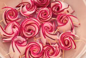 Rebecca Metz Instagram - The radish flower whisperer #passover