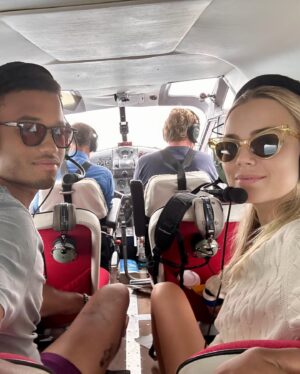 Rebecca Rittenhouse Instagram - What a year. 💍 🍝 💕 ✈️ 🌮 🏝️ Happy Birthday to the man I could get trapped with in a port-a-potty and still manage to have fun. I love you @kylerobiskie