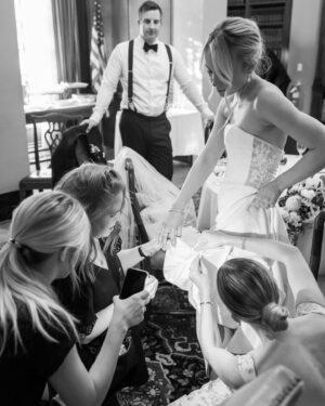 Rebecca Rittenhouse Instagram - Finally getting around to sharing some snaps from @bizza44 's gorgeous wedding 💒  
 
Love you forever  🩷
 
 
 
 
 
 
#weddingguest #bridesmaid #cocktailattire