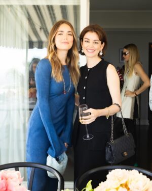 Rebecca Rittenhouse Instagram - Ladies who lunch!  
 
Thanks for having me @manoloblahnik 💕 
 
I remember saving up for my first pair of #manoloblahnik black suede pumps because I knew they would never go out of style. They’re still in my closet today ☺️