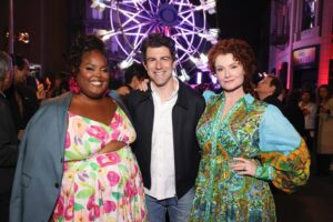 Rebecca Wisocky Instagram - We had a great time at the big #FYC @televisionacad event yesterday and we looked goood! Thank you to everyone who came out to celebrate @ghostscbs and all of the other exceptional talent on @cbstv 
Dress: @alemais.official 
HMU: @richardnormangrant & @lexwmakeup 💕