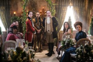 Rebecca Wisocky Instagram - Whole lotta gasping going on! GHOSTS SEASON FINALE TONIGHT! Thanks for watching and supporting us all season folks! 👻💓👻
Isaac’s Wedding was written by @myjtim & @londonbridges___ directed by @chrisg2100 
and guest stars a full haunted house of our faves:  @johnlhartman @betsysodaro @denizakdeniz @allegra_edwards @therealcarolineaaron @nigel_downer @stuartcfink @lovecatlemieux @stevenyaffee #christiandaoust & #arthurholden