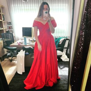 Rebecca Breeds Instagram - L❤️VE at first fitting. Thanks @fashionaltamodax for the  @tvweeklogiesawards look. #CAUGHTonStan COMING SOOOOOOON on @stanaustralia