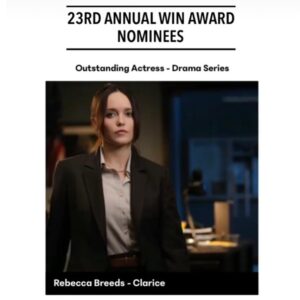 Rebecca Breeds Instagram - Thank you @the_win_awards SO proud to be a part of this and so proud of @claricecbs @cbstvstudios ✨✨✨
