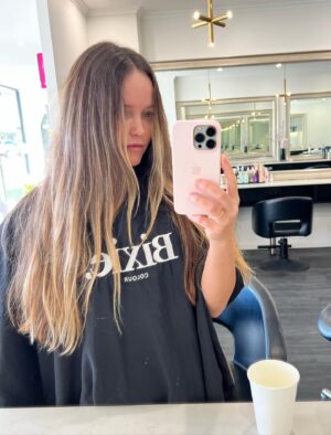 Rebecca Breeds Instagram - SO in love with my @bixiecolour Blush Rush! 👄🌸🎀@shereeknobel_bixiecolour you are magic! Love you to the moon and Back. 💕