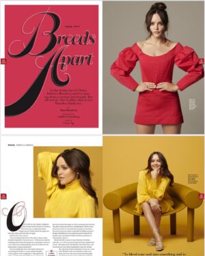 Rebecca Breeds Instagram - @cbswatch Magazine shoot was a blast! 💚💛💖 Thanks to the amazing team! 📸 @caitcronenberg Makeup: @jodiurichuk Hair: @justinggg Styling: @corey_ng Nails: @leeannecolley