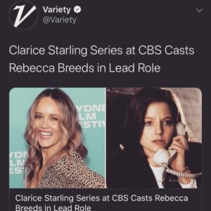 Rebecca Breeds Instagram - This time, this day last year I got a phone call from @alexkurtzmanofficial and @jnylmt which started with ‘Hello...Clarice...’ Their brilliant (and creepy) way of telling me I was their little Starling. After Champagne and happy cry, we went to buy the Carrie Bradshaw #monoloblahnik shoes I promised myself if I got the role. Tonight, I can’t believe we are airing Episode 3 of @claricecbs Thank you to everyone who’s watching, can’t wait for tonight!! 🥳🦋