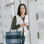 Rebecca Lim Instagram - Falling for Denim Dior Oblique 🩵🤍🩵 @dior #DiorFall24