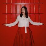 Rebecca Lim Instagram - What a fun night out ❤️🖤❤️ Makeup @shaunleelee @armanibeauty Hair @dexterng Outfit @carolinaherrera @jihg.21 Photo @josedanielretrato