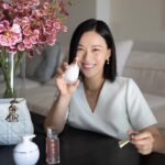 Rebecca Lim Instagram - This Mother’s Day, apart from spending it at home with family, I will definitely pamper myself, my Mom and mother figures in my life with the gorgeous scents of J’adore and the Dior Prestige Micro-Huile de Rose Advanced Serum for renewed radiance 🤍✨🌸 Get this precious gift box at all Dior Beauty boutiques, counters, and on the Dior Beauty online boutique 🤍🌸 (The box is beautiful too isn’t it 😊) #MothersDay #JadoreDior @diorbeauty @diorbeautylovers