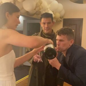 Rebekah Graf Instagram - Champagne shooters and caviar nachos