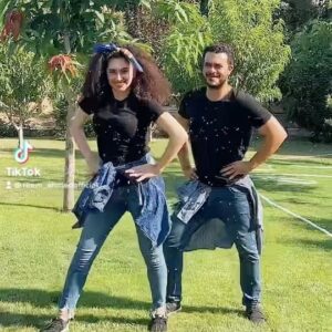 Reem Ahmed Instagram - #husbandandwife #dance #couplegoals #lovely #actress #actorslife #celebrity ❤️💃🏻