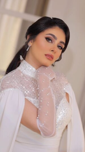 Reem Ahmed Instagram - Dress 👗 @salyomar  MUA 💄@nooraudii Hair💇🏻‍♀️ @mohamed.abdallah.hairstylist 📸videographer& photographer @minageorgephotography