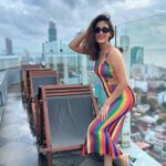 Reena Aggarwal Instagram - This RAINBOW is missing the Sri Lankan sky🌈🌧️ #ootd #throwback #casualstyle