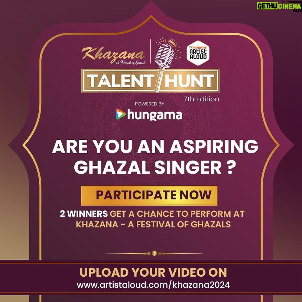 Rekha Bhardwaj Instagram - Showcase your talent! Join the 7th Edition of Khazana Talent Hunt 2024 by Artist Aloud—entries open now! https://www.hungamaartistaloud.com/khazana2024/ #khazana #talenthunt #2024 #panindia #music #ghazal #entriesopen