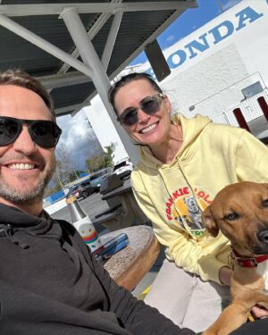 Rena Sofer Instagram - Meet my new foster pup!! This is Cheri lovingly named after another amazing animal lover @cheri_wulff_lucas !! This sweet adorable playful 8 month old puppy was on @rita_earl_blackwell stories and she needed out of the shelter. @sbookstaver and I drove out to @lancasteranimalslaco yesterday and brought her home with us!! Thank you @lisachiarelli for letting me foster for you. I can’t tell you how #foster makes me feel just a little bit better in this world. PLEASE CONSIDER DONATING TO @lisachiarelli for this little girl and all the animals she saves from the shelters. Rescuing animals is rewarding but expensive and your local rescues need help!! Cheri is available for adoption and whoever gets her is going to be so lucky!! We are already training her and she is so smart and receptive to all commands! Thank you all so much for always supporting my causes!!!❤️❤️❤️❤️#fosteringsaveslives #adoptdontshop