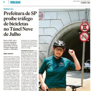 Renata Falzoni Instagram - O @prefeitoricardonunes proibiu ciclistas de pedalar em pelo túnel da Av. 9 de Julho, que tem cerca de 450m. O prefeito quer que os ciclistas subam até a Av. Paulista e desçam do outro lado, fazendo um trajeto de mais de 1,7km. 🚳🚷

Com a desculpa de "proteger o ciclista", um trajeto curto de 450m vira um desvio de mais de 1700m (ou seja, quase 4x mais longo). O que era um trajeto praticamente plano dentro do túnel se torna um desvio com mais de 50 metros de subida.🧗🏾‍♂️

O que antes levava cerca de 1 minuto e 30 segundos se torna um desvio de pelo menos 15 minutos.

A @prefsp deveria priorizar os ciclistas e pedestres. A @cetsaopaulo deveria reformar o túnel para fazer calçadas e ciclovias acessíveis. Mas a escolha é priorizar o automóvel e excluir quem caminha e pedala. 🚶🏾‍♂️🚴‍♀️

Mais um erro crasso da gestão do @prefeitoricardonunes , que continua priorizando somente quem dirige e polui.🚙💨🏭

📰: @estadao / @renatafalzoni 
🎤: @carbonozerocourier