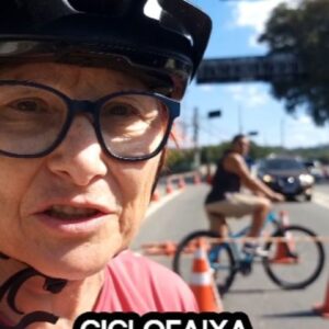 Renata Falzoni Instagram - Ciclista se arrisca na travessia da av Cidade Jardim na Ciclofaixa de Lazer pois não havia agente de segurança no local.  Prefeitura financia a Ciclofaixa de Lazer e não fiscaliza o serviço entregue. Imagens feitas às 13:30 de domingo dia 12 de maio. #ciclofaixa #ciclofaixasp #bicicleta