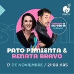 Renata Bravo Instagram - Los esperamos este viernes 17 de noviembre 21:00 hrs en @enjoy_santiago junto a mi amado @patopimienta no se lo pierdan! #standupcomedy compra tus entradas en Ticketplus