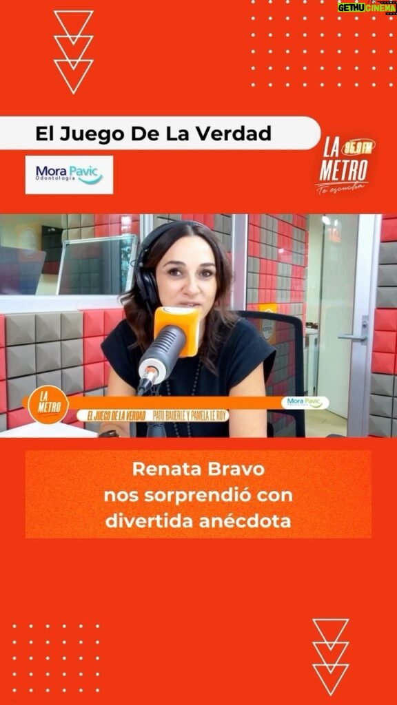 Renata Bravo Instagram - Durante #ElJuegoDeLaVerdad @renata_bravo_ nos contó esta divertida anécdota que le pasó en una cita 😅 En este espacio amistoso y brutalmente honesto de #LaMetro, todo está permitido menos mentir 😮 Lunes a viernes 18 hrs por la 95.9 y Youtube: La MetroFM #lametro #mevoyalametro