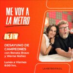 Renata Bravo Instagram - ¡Marzo se viene con todo en #LaMetro! La intrépida comediante Renata Bravo y el periodista Werne Núñez son la nueva dupla de oro que te acompañará cada mañana con el matinal más nutritivo de Chile. Actualidad y tendencias, historias de la vida real, conversaciones que sirven, y mucha pero mucha entretención son los ingredientes del mejor desayuno de la radiofonía chilena. Con el estilo único de Renata y Werne. Desde el 4 de marzo, de lunes a viernes a las 8 por la #95.9FM y lametrofm.cl #MeVoyaLaMetro #LaMetro #SuperLunes