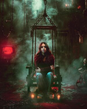 Renata Vaca Instagram - Hicimos la versión Mexicana/Imageniers del póster de la película de #sawx y así quedó! Nadie mejor que @dimecow (actriz de la película) para hacerlo realidad! Gracias por confiar en nuestro trabajo y esperamos que disfrutes este arte hecho para ti! 

Desliza a la derecha para ver los detalles y la foto final en póster! Déjanos saber si te gustó!