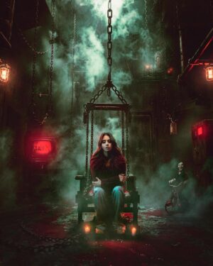Renata Vaca Instagram - Hicimos la versión Mexicana/Imageniers del póster de la película de #sawx y así quedó! Nadie mejor que @dimecow (actriz de la película) para hacerlo realidad! Gracias por confiar en nuestro trabajo y esperamos que disfrutes este arte hecho para ti! 

Desliza a la derecha para ver los detalles y la foto final en póster! Déjanos saber si te gustó!