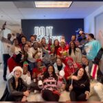 Renee Montgomery Instagram – Things I didn’t know were lit: Holiday Office Parties 🔥🔥 @atlantadream work hard – play hard 🥰