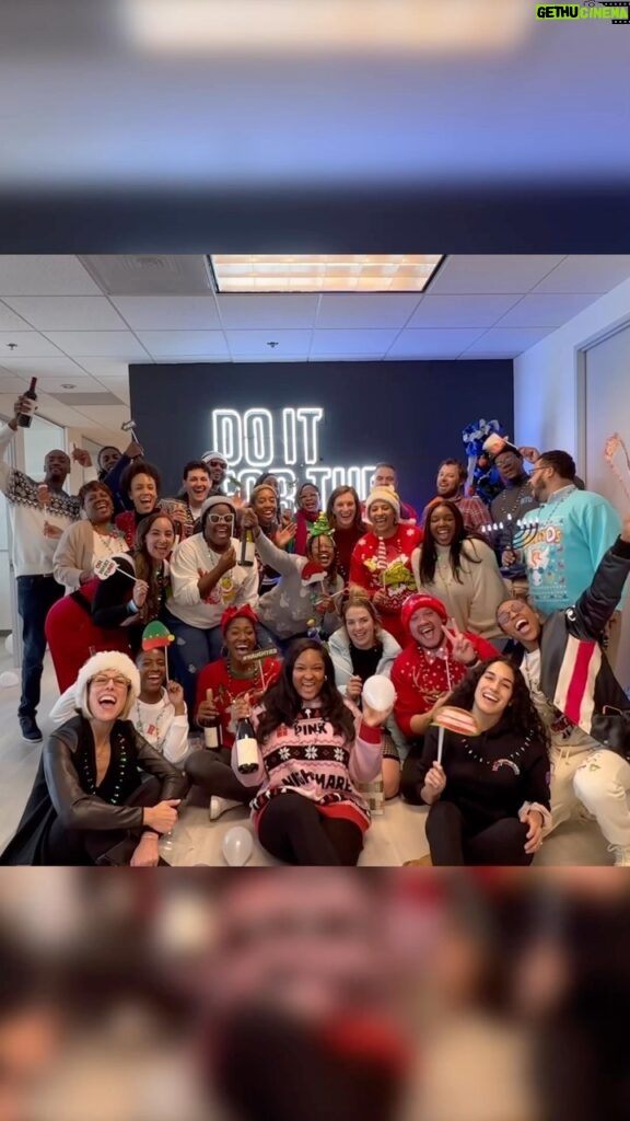 Renee Montgomery Instagram - Things I didn’t know were lit: Holiday Office Parties 🔥🔥 @atlantadream work hard - play hard 🥰