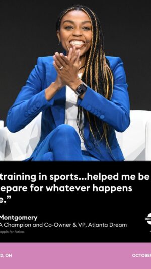 Renee Montgomery Instagram - Yesterday I spoke at @forbes under 30 Summit with some powerhouse women.. 

Sports will have you ready for anything❣️