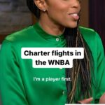 Renee Montgomery Instagram - @reneemontgomery on charter flights and the growth of the WNBA. #wnba #sportstalk #basketball #womeninsports #sports #sportsreels