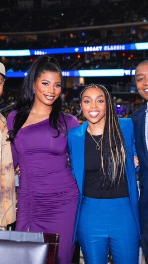 Renee Montgomery Instagram - The 2024 Invesco QQQ Legacy Classic is special because it’s truly about something bigger than basketball. I was hype to partner with #InvescoQQQ for an important financial education convo with the students and student-athletes to empower their success off the court❣️

Building a legacy starts today, and these conversations are so important to empower smart financial habits. It’s a generational thing @invescous  #InvescoQQQBrandPartner