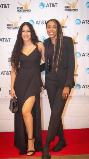 Renee Montgomery Instagram - Missed last year’s festivities? The 2nd annual @rmfnonprofit ‘Black n Gold’ fundraiser Gala is BACK again this summer! 

⭐️Date: July 21, 2023
⭐️Location: ATLANTA
(address upon ticket purchase) 
⭐️Tickets on sale now 🎩 

Want to add momentum?
💌Donation link in BIO 🔔

#momentsequalmomentum #youthsports #youtheducation