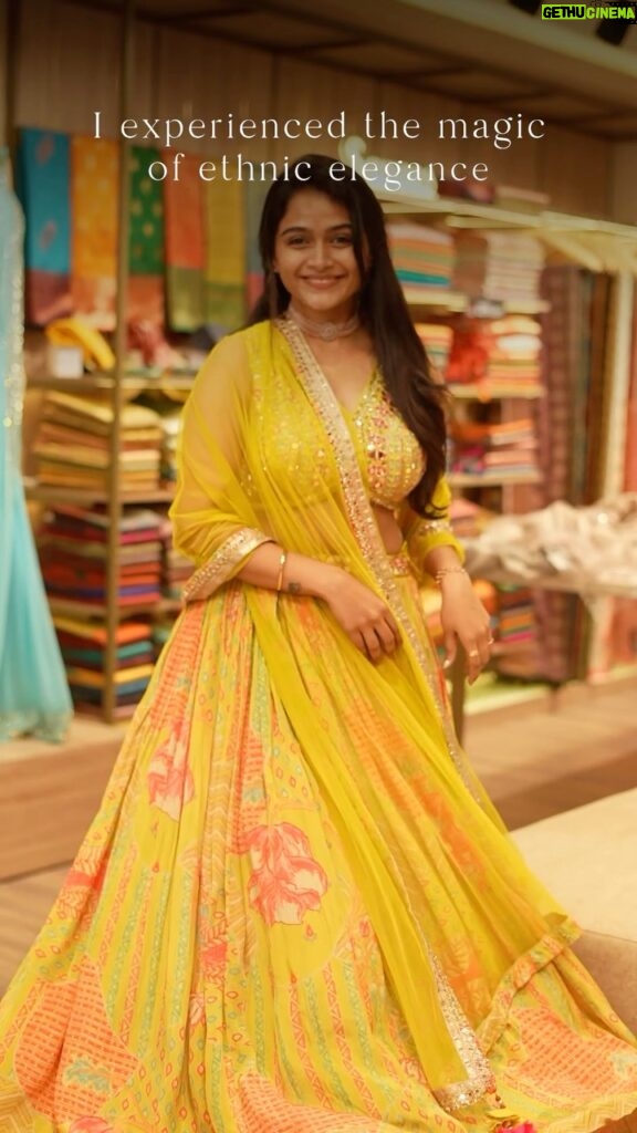 Reshma Venkatesh Instagram - Choose your style this festive season with Soch This is the 175th largest brand store of soch. @sochstories has exclusive store for various designs of sarees and lehengas. A collection of elegance and celebrating the spirit of festivity. So I choose mine, what you are going to choose for this festive season?? Party wears or ethnic wear. May this season unforgettable with Soch 🤍 📸 @rajathaaban