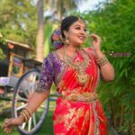 Rhema Ashok Instagram - என் வீட்டுத் தோட்டத்தில் பூவெல்லாம் கேட்டுப்பார்! என் நெஞ்சைச் சொல்லுமே! 🦋♥️ Favourite set of pictures from my recent shoot :) Mua: @vims_makeover Wearing: @frontiers_fashion_lounge Jewellery: @shimmabridalcollection Dop: @jaihindh_photography Location: @iconiicfilmcity