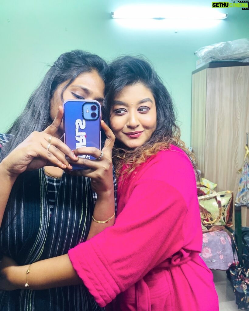 Rhema Ashok Instagram - Ms.Cuteness @rhema_ashok The one whom inspired me in all ways😘🧿 My lucky charm🧚🏻❤️Fan girl moment💜