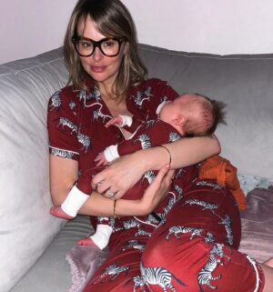Rhian Sugden Instagram - 𝐒𝐚𝐦𝐞𝐬𝐢𝐞𝐬!♥️

Matching pjammies from @zipsterbaby 🦓 - HOW CUTE!! 

#boymum #babyboy #mylittlepotato #mumandme