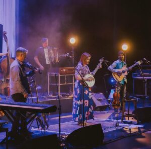 Rhiannon Giddens Instagram - We’ve had two amazing, sold out nights at @reserartscenter!! Now on to Seattle for another sold out show tonight at @meanycenter...y’all are bringing it! 

Apr. 19 - Seattle, WA - Meany Center - SOLD OUT 
Apr. 21 - San Francisco, CA - The Fillmore - SOLD OUT 
Apr. 22 - Monterey, CA - Golden State Theater 
Apr. 23 - Santa Barbara, CA - Arlington Theater 
Apr. 25 - Los Angeles, CA - Ace Theatre Apr. 27 - Tucson, AZ - The Rialto 
Apr. 28 - Mesa, AZ - Ikeda Theater Apr. 30 - Dallas, TX - Longhorn Ballroom May 2 - Austin, TX - Paramount Theatre 
May 4 - New Orleans, LA - New Orleans Jazz Fest 

Photos 1-3 by Justine Vanderpool; 4 by @ebruyildiz