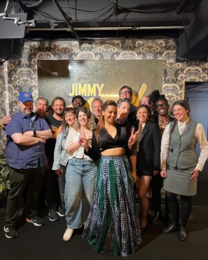 Rhiannon Giddens Instagram - What a fabulous time we had on @jimmykimmellive! We got up there and told that Louisiana Man what’s what 😁

Watch the full performance at the link in stories!