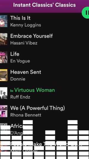 Rhona Bennett Instagram - These brothas @officialruffendz are DOPE🔥 They keep coming out with bangers present day. This song is from a few years ago and it is such a #BOP to me.🎶🙌🏽 ... If you haven't done it yet, check out the Instant Classics' Classics playlist on #Spotify! #MissRNBxCoachRho
.
The link to support my latest single, We (A Profile thing Thing) is in my bio. THANK YOU FOR SUPPORTING MUSIC 🚀
.
#RhonaBennett #MissRNB #CoachRho #Singer #Entertainer #Growth #Inspiration #Motivation #Courage #Grace #Faith #Zeta #PersonalPowerUniversity #PPU #YouAreTheAnswer #AlwaysInTheClub #EnVogue