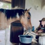 Rhona Mitra Instagram - Mums home mi establo tu establo Little Blossom @thelastarkorphanage