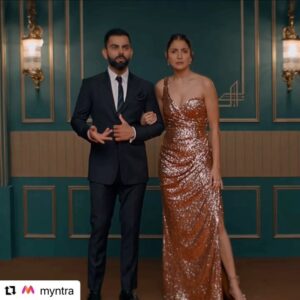 Richa Rathore Instagram - Firsts are always special❤️ 
Got a chance to share the screen with the power couple @anushkasharma @virat.kohli 

Myntra BFF @myntra 
Director- @vishweshk 
DOP- @swapsagram 
Corcoise Films

#firstad #myntrabff