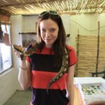 Riki Lindhome Instagram - Brunette. South Africa. Snake. And as always, the pinnacle of fashion. @aaronpaul @streatclark #lasthouseontheleft #tbt
