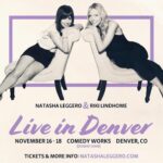Riki Lindhome Instagram - So excited @natashaleggero @comedyworksdenver 😆🥂