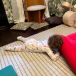 Riki Lindhome Instagram - Playing hide and go seek. Not sure he totally understands “hiding” yet 😂