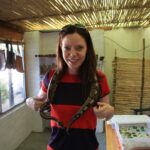 Riki Lindhome Instagram - Brunette. South Africa. Snake. And as always, the pinnacle of fashion. @aaronpaul @streatclark #lasthouseontheleft #tbt