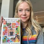 Riki Lindhome Instagram - My brilliant friend wrote a brilliant book. @moshekasher #subculturevulture 🥂