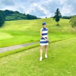 Rin Takanashi Instagram - ゴルフ行きたいけど暑い🫠 ウェアだけは涼しげに🍦