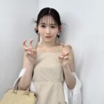 Rinka Kumada Instagram - カチモリヘアが前からみるとカニみたいだねーって話してたから、カニポーズ🦀 non-no×dazzlin、コラボ服着てランウェイしたよ🥰 #ガルアワ2024SS #GirlsAward