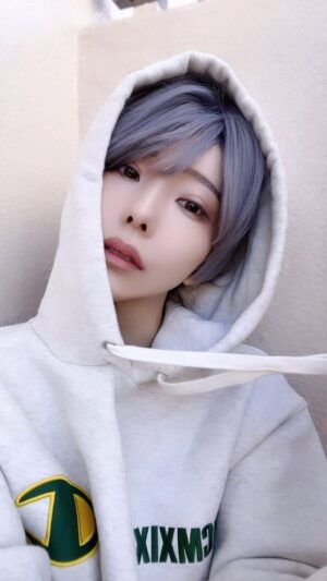 Risa Aizawa Instagram - 🩵🫧

#cosplay #男装 #dempagumi